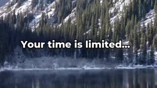 Your time is limited... #psychology #facts #knowledge #motivation #subscribe