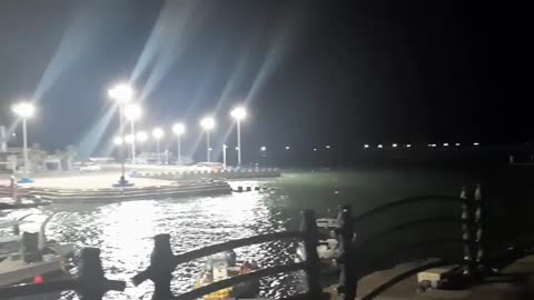 harbor night promenade