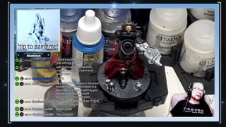 He's not actually streaming is he? | Painting A Space Marine Captain