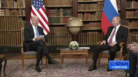 Biden Brings Flashcards To Meeting With Putin