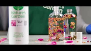 Whip up some Ode de Rose Body Oil with Natures Garden