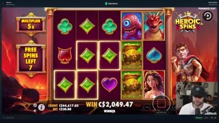 Massive Payouts with Wild Reels and a 10X Multiplier on Heroic Spins! PAID HUGE (Bonus Buys)