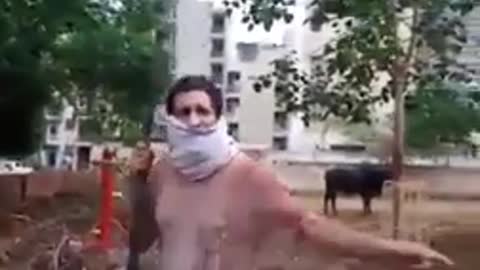 Hindu women angry between animal meeting #animal_meeting