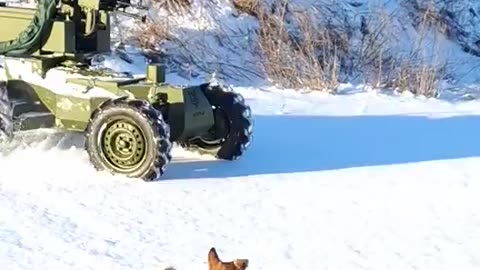 Ukrainian Off-Road RC Machine Gun Comes with Attack Dog