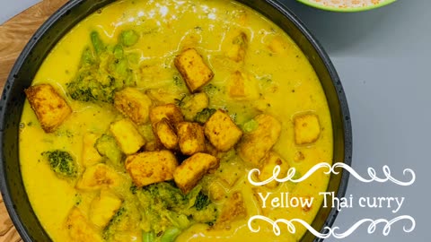 Yellow Thai Curry | Thai recipe | Vegetarian Thai curry | Coconut Milk recipe