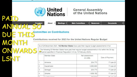 UNITED NATIONS HAVING FINANCIAL DIFFICULTIES? - CHESSBOARD