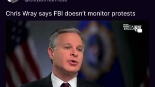 We don’t monitor protests | Wray (Unless They’re MAGA of course)