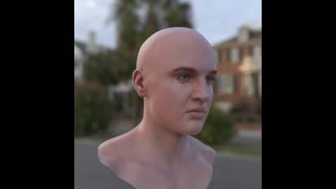 3d model Elvis Presley head