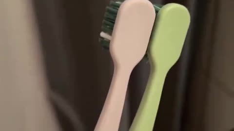 Wife Shows Difference Between Her Toothbrush Compared to Her Husband