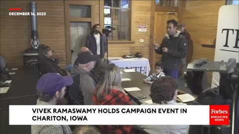'We Have To Answer What It Means To Be An American Today'- Vivek Ramaswamy Campaigns In Iowa
