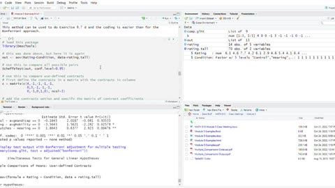 MATH 810 Multiple Comparisons in R