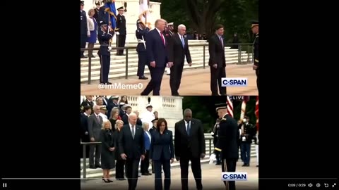 Sự khác biệt giữa Tổng thống Trump và Biden vào Ngày Tưởng niệm là khá nổi bật.