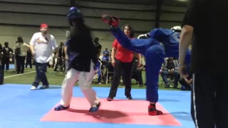 Professor lux winning black belt heavy weight fighting less then 30 seconds