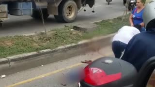 Motociclista murió en la Puerta Grande de Girón