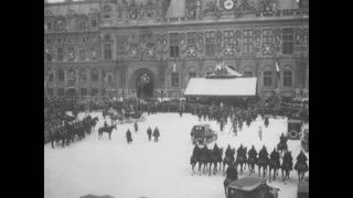 The Reception of President Woodrow Wilson on his Arrival in Paris, December 16, 1918