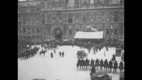 The Reception of President Woodrow Wilson on his Arrival in Paris, December 16, 1918