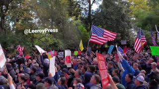 "USA, USA!": Thousands Protest Mandates Outside of De Blasio Mansion