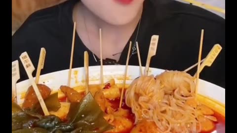 Asmr Chinese food eating challenge