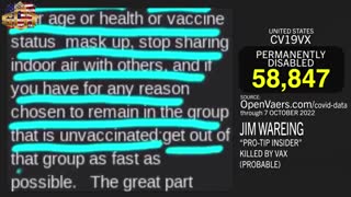 He had a tip. He was an "insider" who said get your vax. He died.