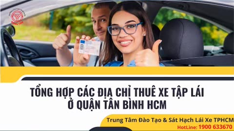 Tìm hiểu về dịch vụ thuê xe tập lái tại Quận Tân Bình, TP.HCM