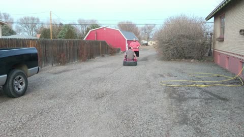 Tire Sled Drag and rows with sandbag for weightloss and muscle building