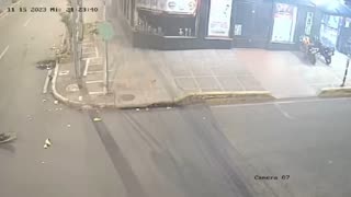 Aparatoso accidente en el barrio La Concordia