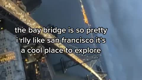 the bay bridge is so pretty i rlly like san francisco it's