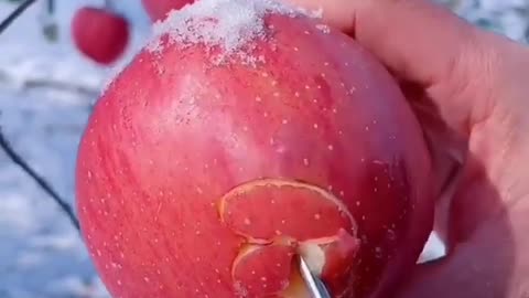 How to peel and eat apple.