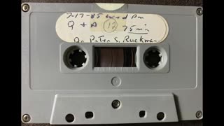 7-17-1985 Q & A, Dr Ruckman (Thanks Mike Cox)