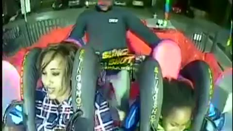 Very Funny video Ethiopian Mom and daughter freak out during Orlando Slingshot ride