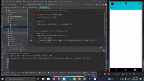 Create Your First New Project In Flutter | Android Studio