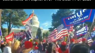 Star Spangled Banner Sacramento CA MAGA STOP The STEAL Rally