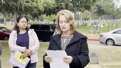 Susan Swift speaks at the 9th annual National Day of Remembrance for Aborted Children in Los Angeles