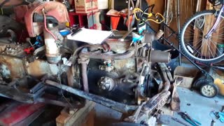 TO35 tractor ready for dissasembly, 3rd video