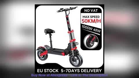 ⭐️ EU Stock 150KM Electric Scooter Adult with Seat 48V 1000W 12INCH Off Road Tire 50KM/H