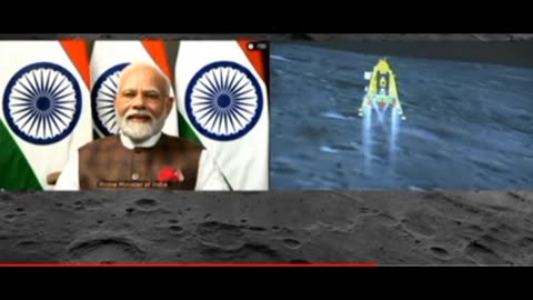 Chandrayan 3 landing video on moon