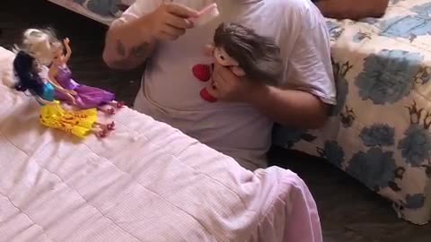 Dad Adorably Plays With Daughter