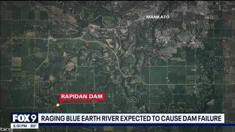 MINNESOTA Rapidan Dam failure leaves home teetering on collapse