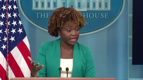 Karine Jean-Pierre Holds A White House Press Briefing Ahead Of Primetime Biden Speech