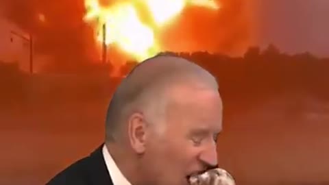 Joe Biden eating ice cream while