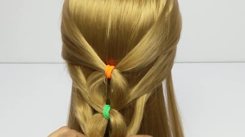 Quick HAIRSTYLE With Hair Rubber Bands