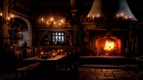 Cabin with Fireplace Ambience