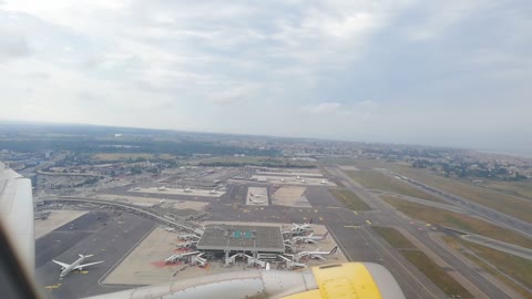 Landing in Paris Orly Airport 2021