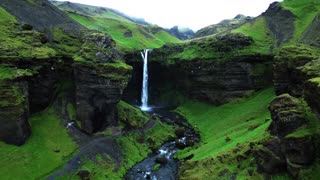 Kvernufoss Falls Iceland