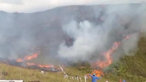 Reportan fuerte incendio en Guatiguará de Piedecuesta