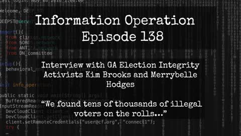 IO Episode 138 - Gwinnett County, GA Election Integrity With Kim Brooks And Merrybelle Hodges
