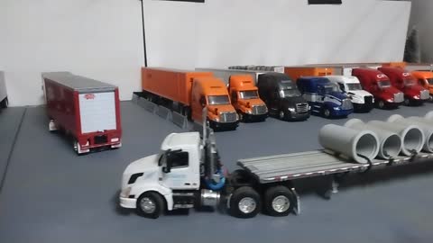 Truck Stop and Heavy Equipment Yard Diecast Diorama 1/64 DCP by First Gear