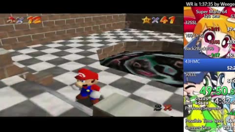 Super Mario 64 100% 120star Speedrun no reset #15
