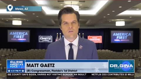 Matt Gaetz: Systemic Fraud in AZ Could Trigger Georgia, Pennsylvania & Michigan...