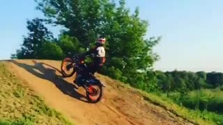 Backflip on a motorcycle